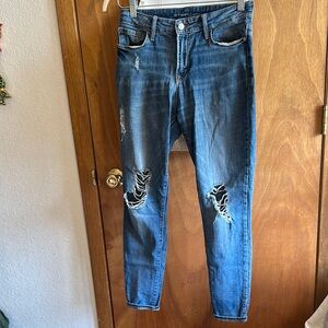 Old Navy Distressed Blue Jeans for Women